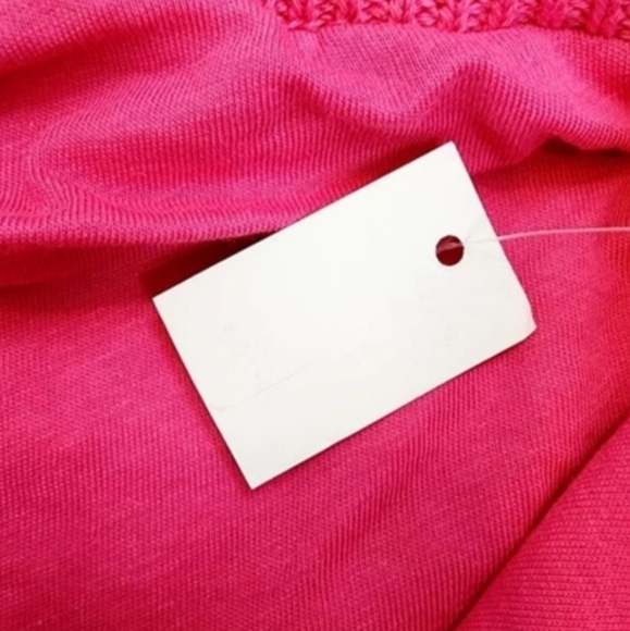 Jessica Simpsons Pink Crochet Wide Leg Pants - Picture 5 of 8